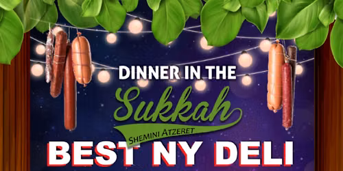 Shemini Atzeret Dinner in the Sukkah