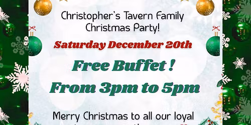 Christopher\u2019s Customer Appreciation Christmas Party!