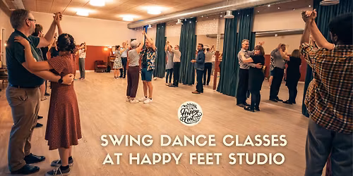 Beginner Swing Dance Classes at Happy Feet Studio in January & February