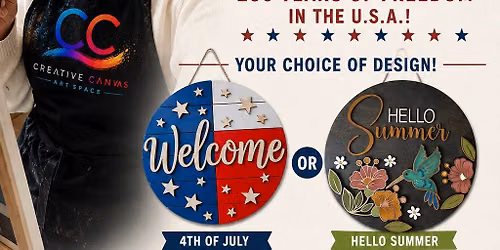 Create a memorable 4th of July or the sweetest Summer door round.
