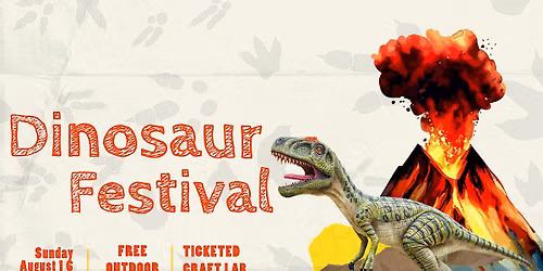 2026 Dinosaur Fest \/ Dinosaur Gemstone Necklace\/ Aug 16 4-5:45pm