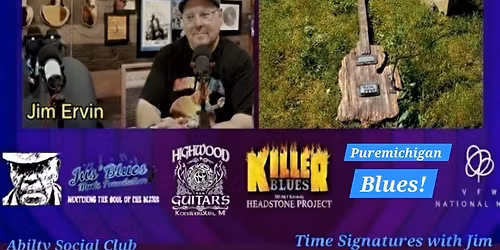 Time Signatures with Jim Ervin will be live with Jason Mills of Highwood Guitars and special guests