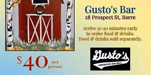 Paint & Sip at Gusto's! 