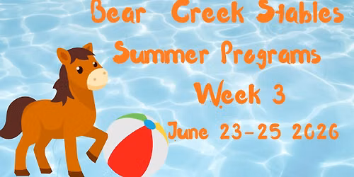 Summer Youth Riding Program Week 3