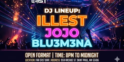 Friday May 1, 2026 @ Far East Bar in St. Paul, MN!