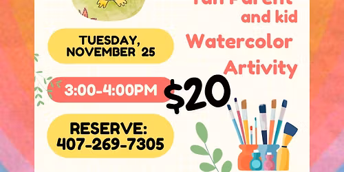 Parent and child-Watercolor \u201cArtivity\u201d 