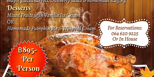 Thanksgiving at Hemingways Jomtien 2025