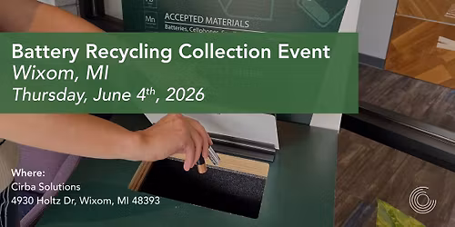 Free Public Battery Recycling Day