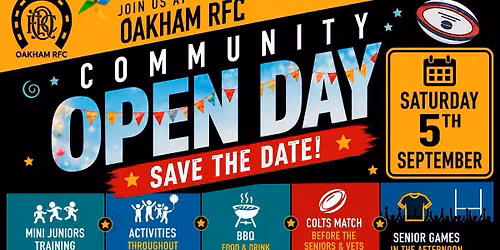 \ud83d\udda4\ud83d\udc9b  \u2013 OAKHAM RFC SEASON START\/COMMUNITY OPEN DAY \ud83d\udc9b\ud83d\udda4