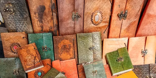 Tool Your Own Book Cover: Launchspace Makerspace Leather Book Covers Workshop