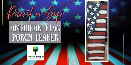 American Flag Porch Leaner