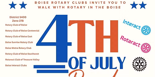Walk in the Parade with Boise Rotaraians and Friends