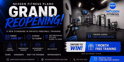 NexGen Fitness Grand Reopening