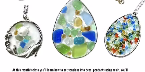 Seaglass Resin Jewelry