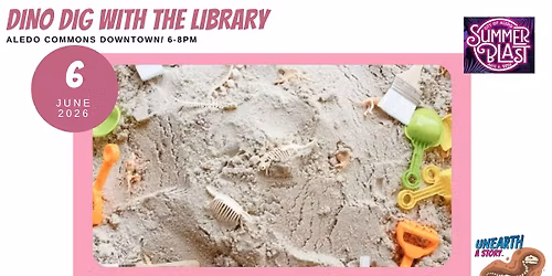 Dino DIG with the Aledo Public Library at Aledo's Summer Blast!
