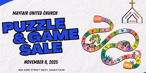 Puzzle & Game Sale at Mayfair United Church!