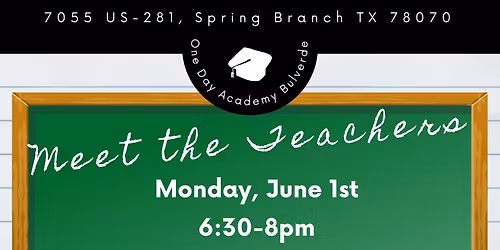 Bulverde ODA Meet the Teachers Night