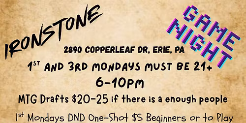 IronStone Game Night