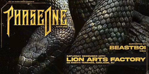 PHASEONE Terranova Album Tour ft. BEASTBOI [USA] | Adelaide