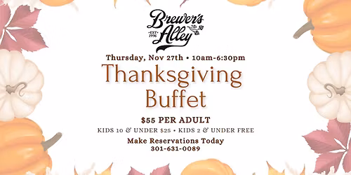 Brewer's Alley Thanksgiving Buffet