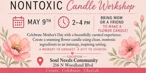 Mother's Day Nontoxic Candle Workshop 