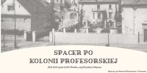 Kolonia Profesorska - spacer z przewodnikiem