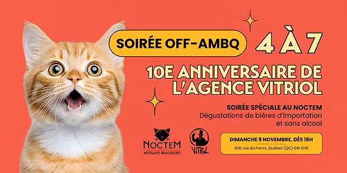 Soir\u00e9e OFF-AMBQ au Noctem - 10e anniversaire de Vitriol