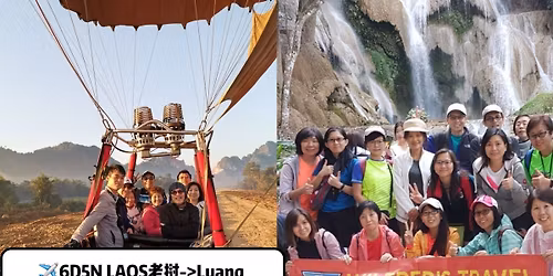 \u2708\ufe0f6D5N LAOS\u8001\u631d->Luang Prabang + Vientiane & Vang Vieng Adventure & Hot Air Balloon**