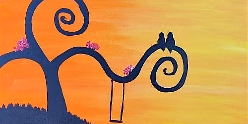 Join us for this beautiful \u201cSunset Swing\u201d paint and sip painting event
