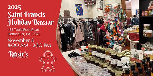 Rosie's Collection at the Saint Francis Xavier Parish Gift Fair & Holiday Bazaar