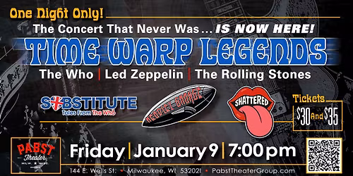 Substitute: Tales From The Who, Headley Grange and Shattered at Pabst Theater