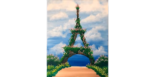 Eiffel Flowers - Paint and Sip in Chicago | Classpop!\u2122