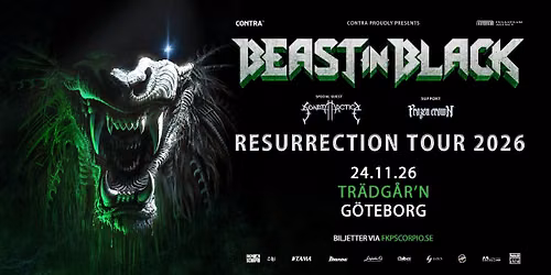 Beast in Black + Special Guest: Sonata Artica + Support: Frozen Crown | G\u00f6teborg