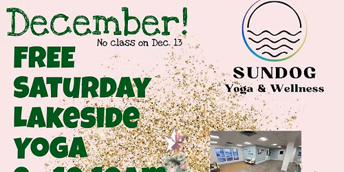 Free December Saturdays Lakeside Yoga