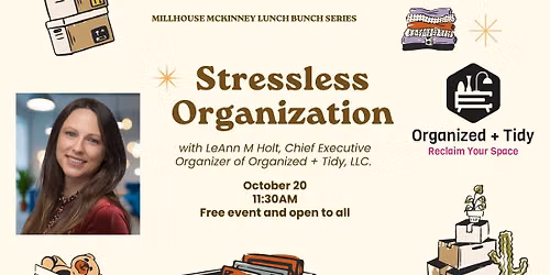 Lunch Bunch - Stressless Organization with LeAnn Holt