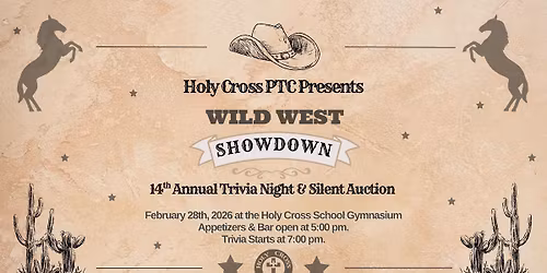 14th Annual Trivia Night & Silent Auction - Wild West Showdown