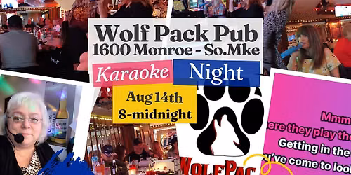 KARAOKE at WOLF PACK PUB with PAM'S FUN FACTOR