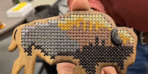 Cross Stitch on Wood