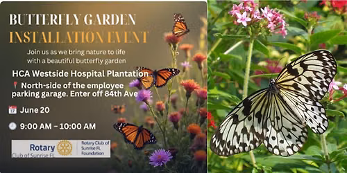 Butterfly Garden Installation Event at HCA Hospital