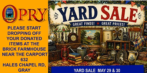 Yard Sale Fundraiser