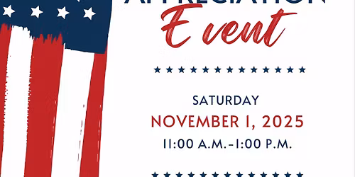 Honoring All Who Served - Veterans Appreciation Event