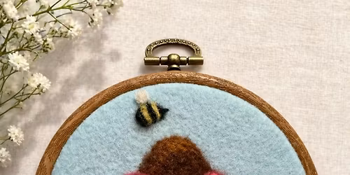 Floral Felt Hoop with Handmade Happenings