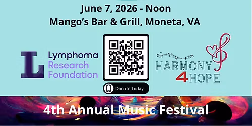 4th Annual Harmony4Hope Music Festival Lymphoma Research Fundraiser