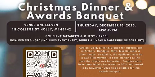 Christmas Dinner & Awards Banquet 2025