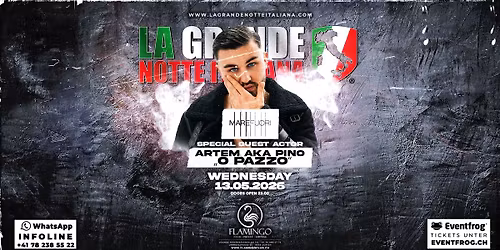 13.05 \u2022 La Grande Notte Italiana w\/PINO (MareFuori) \u2022 Flamingo Club