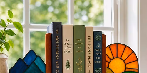 Stained Glass Bookends