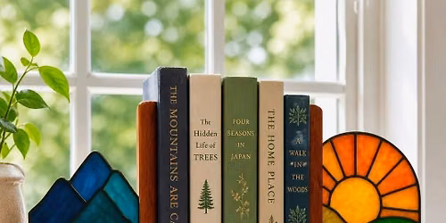 Stained Glass Bookends