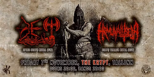 Metal Friday: DET (FIN) + HIRMUVALITSEJA (EE) @ The Krypt\ud83e\udd87
