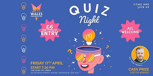 Wales Theatre Players - Quiz Night!