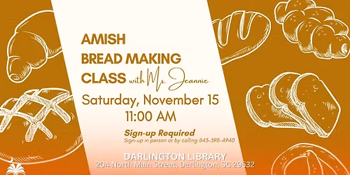 Amish Bread Making Class